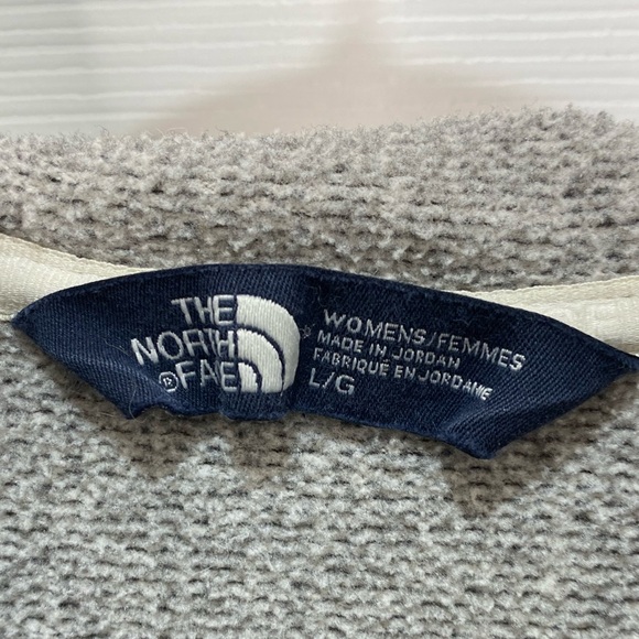 North Face gray hoodie long sleeve top, size large - Picture 4 of 13